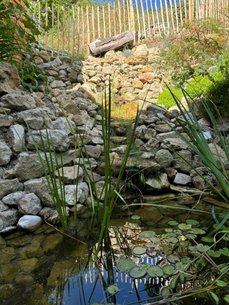 Teich samt Wasserlauf